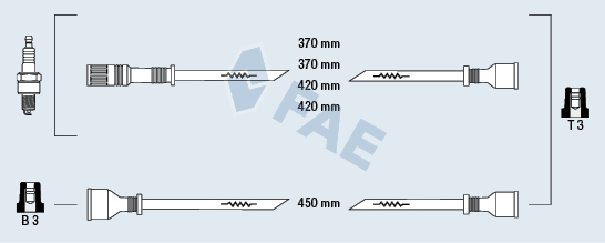 JGO CABLES DE BUJIAS 83140